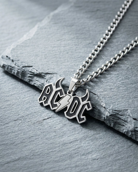 Acdc devil necklace