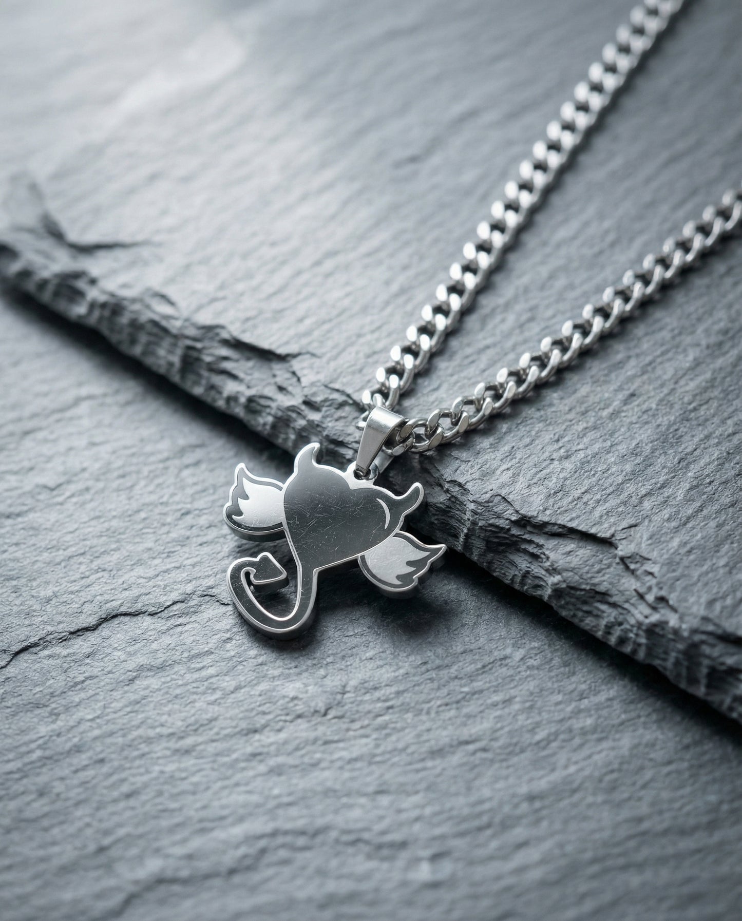 Devil heart necklace