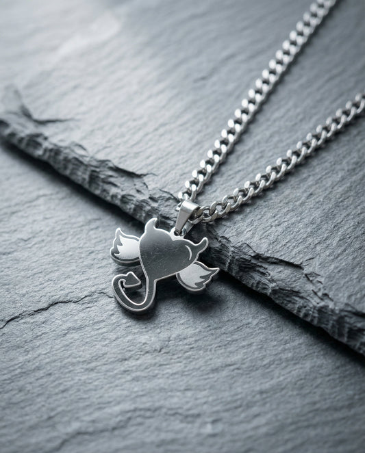 Devil heart necklace